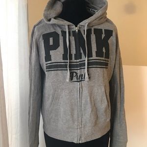Grey and Black Light PINK hoodie